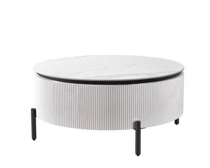 Aqua salontafel 100cm wit-zwart