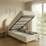 Bed Phanten 90x200 cm met open opbergruimte onder het bed