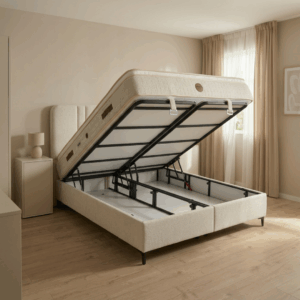 Hugga XS bed open met opbergruimte onder het bed